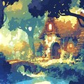 森人の住む村 3枚目