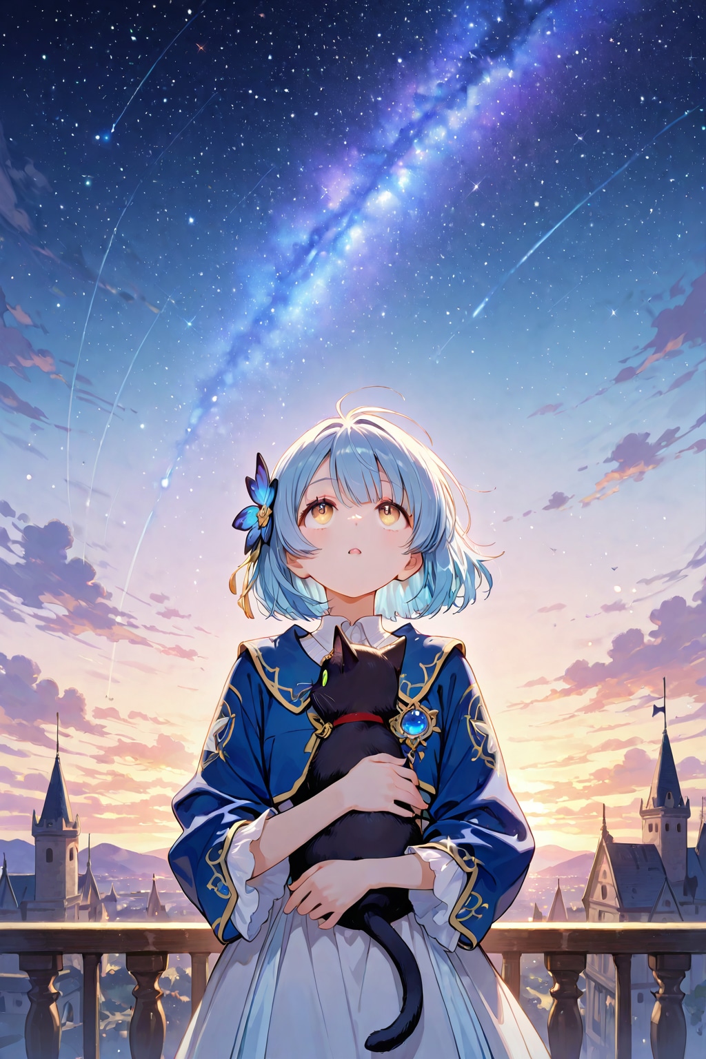 猫と見た星空 | の人気AIイラスト・グラビア