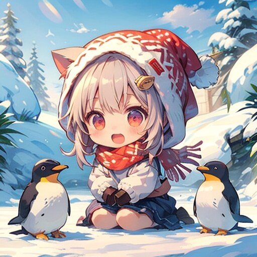 ちびキャラ×ペンギン