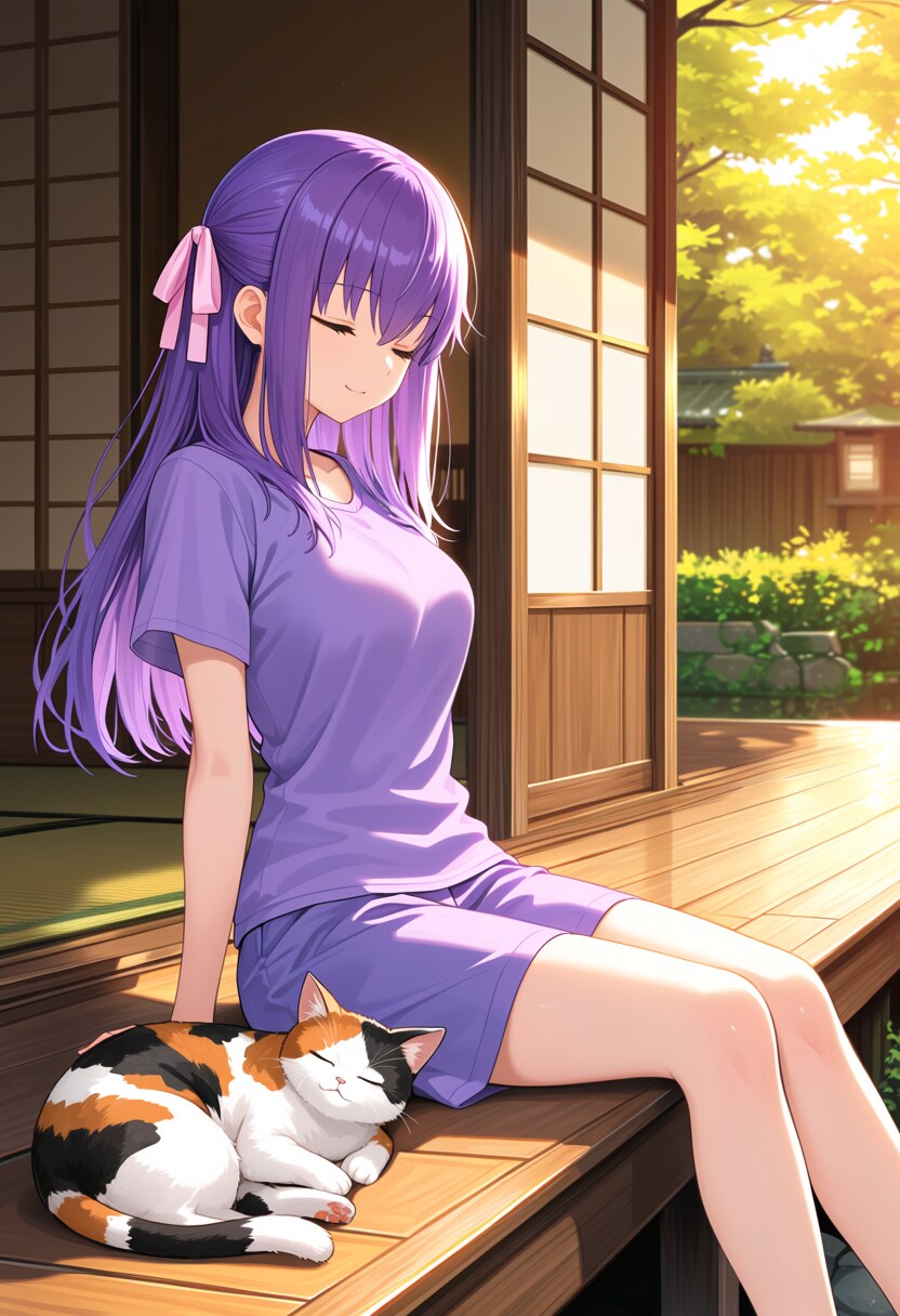 縁側のうたた寝