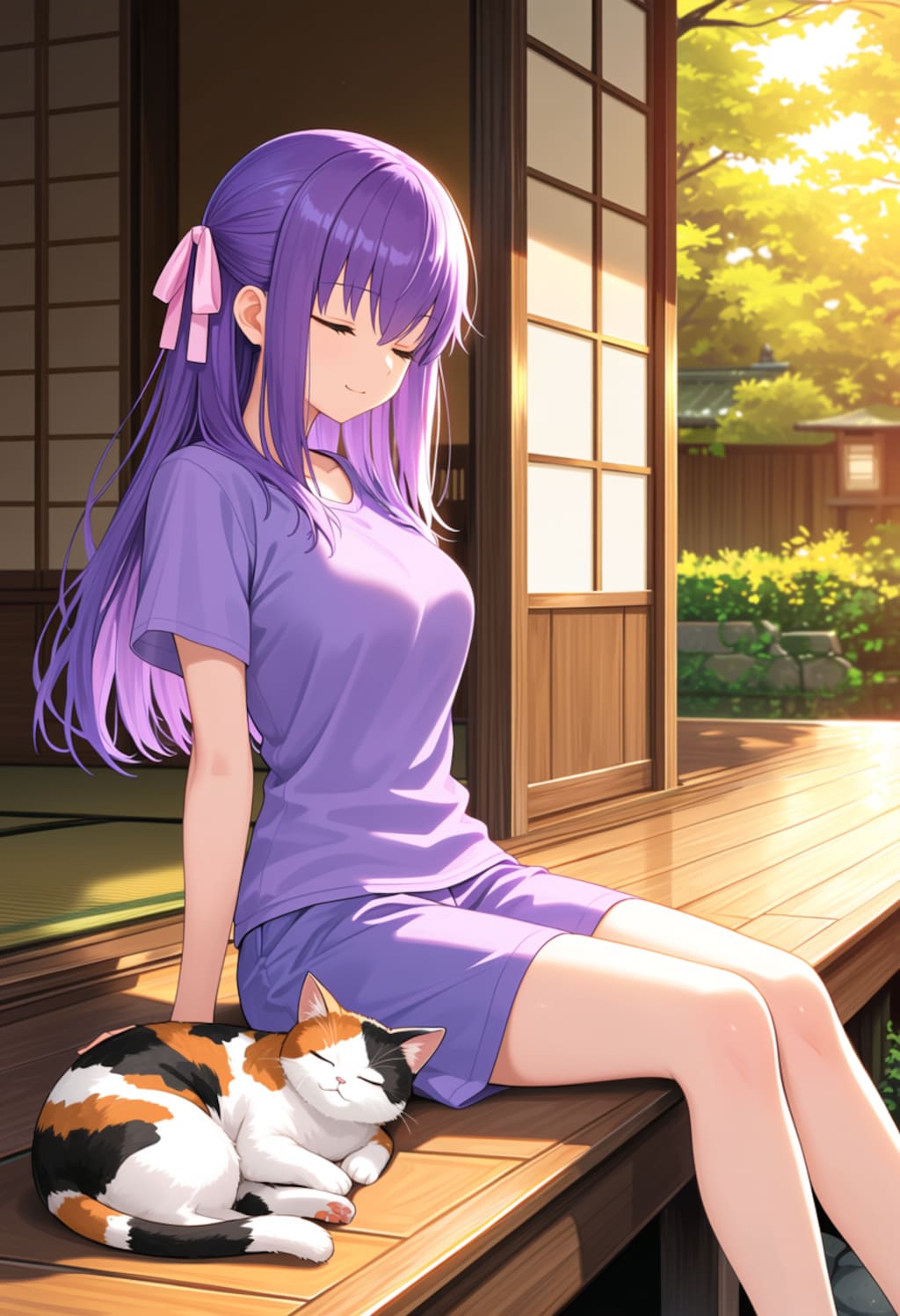 縁側のうたた寝