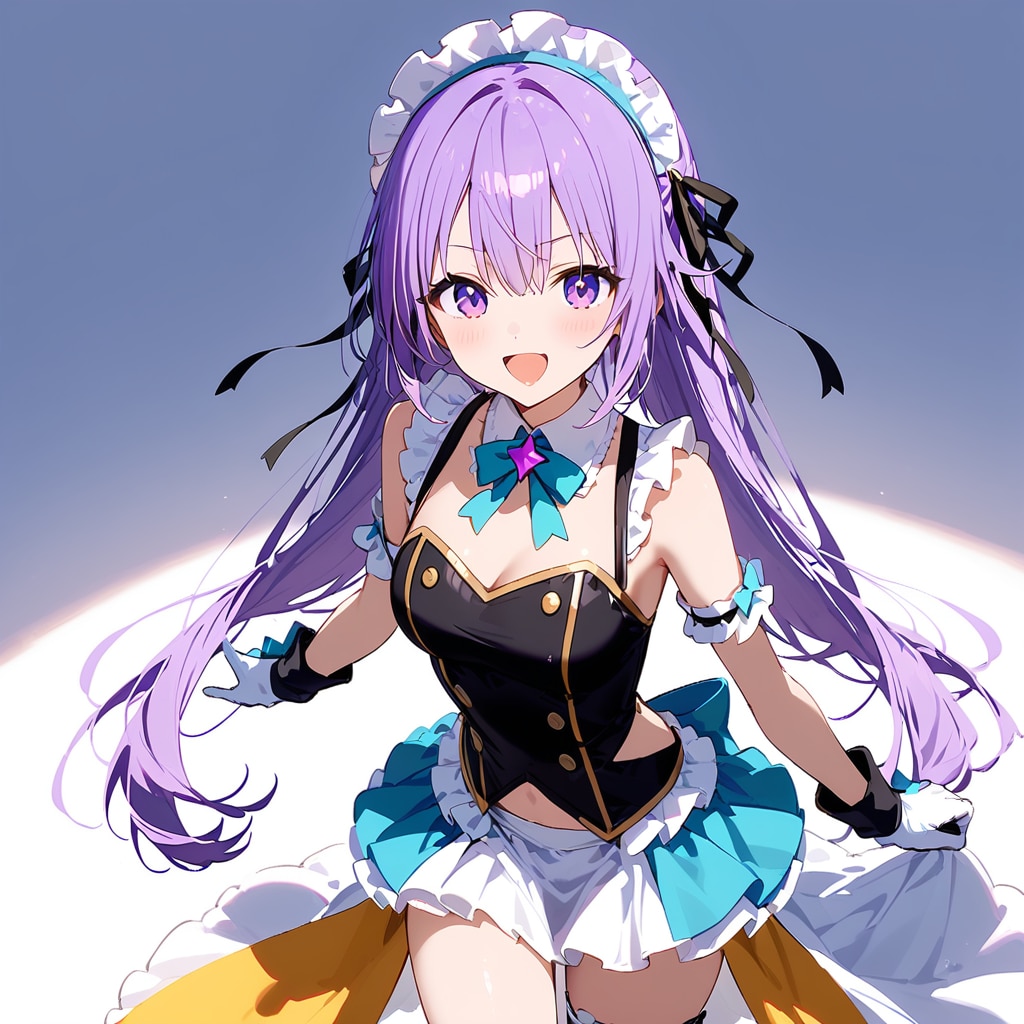 アイドル・紫 | の人気AIイラスト・グラビア