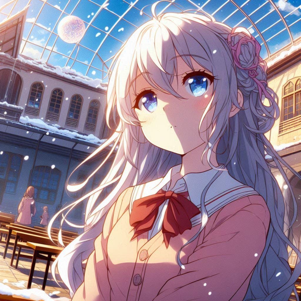 白髪の可愛い女の子【274】