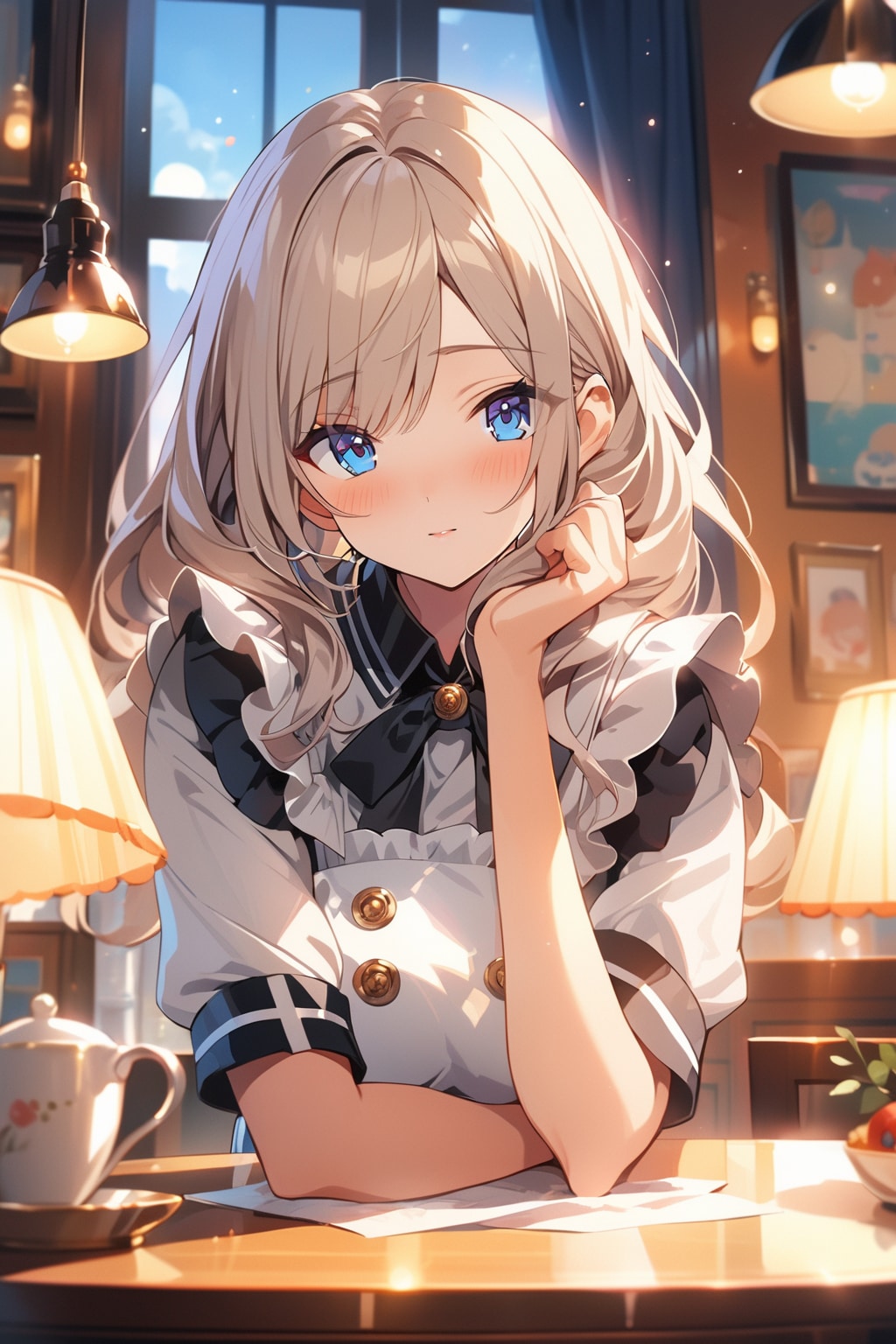 メイド喫茶で客待ち