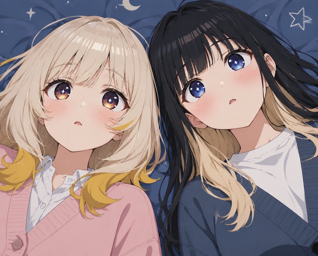 瞳に星空