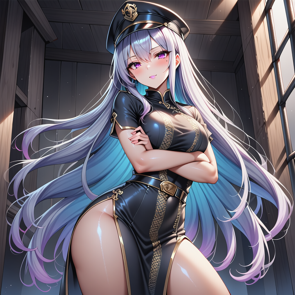チャイナドレス×警察官