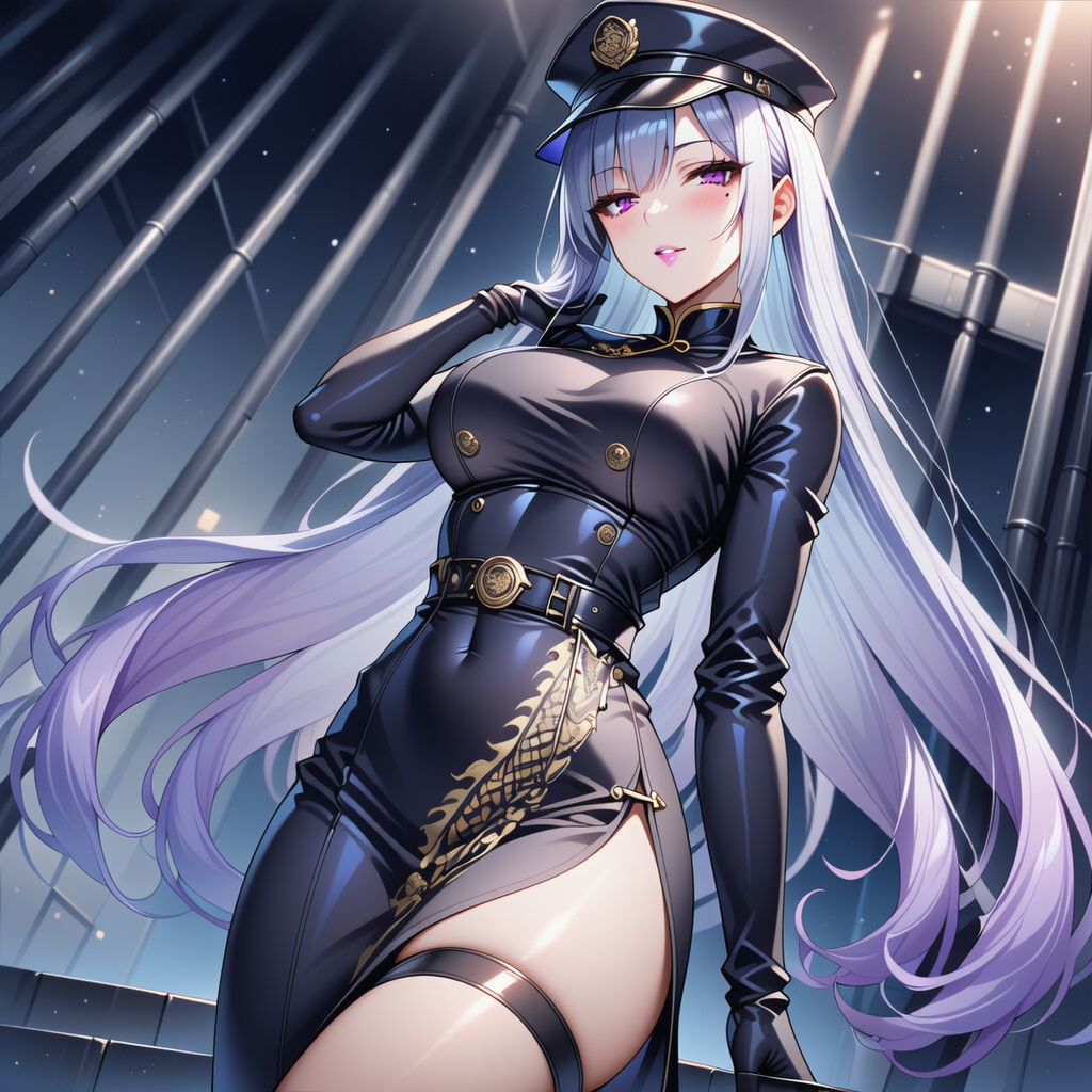 チャイナドレス×警察官