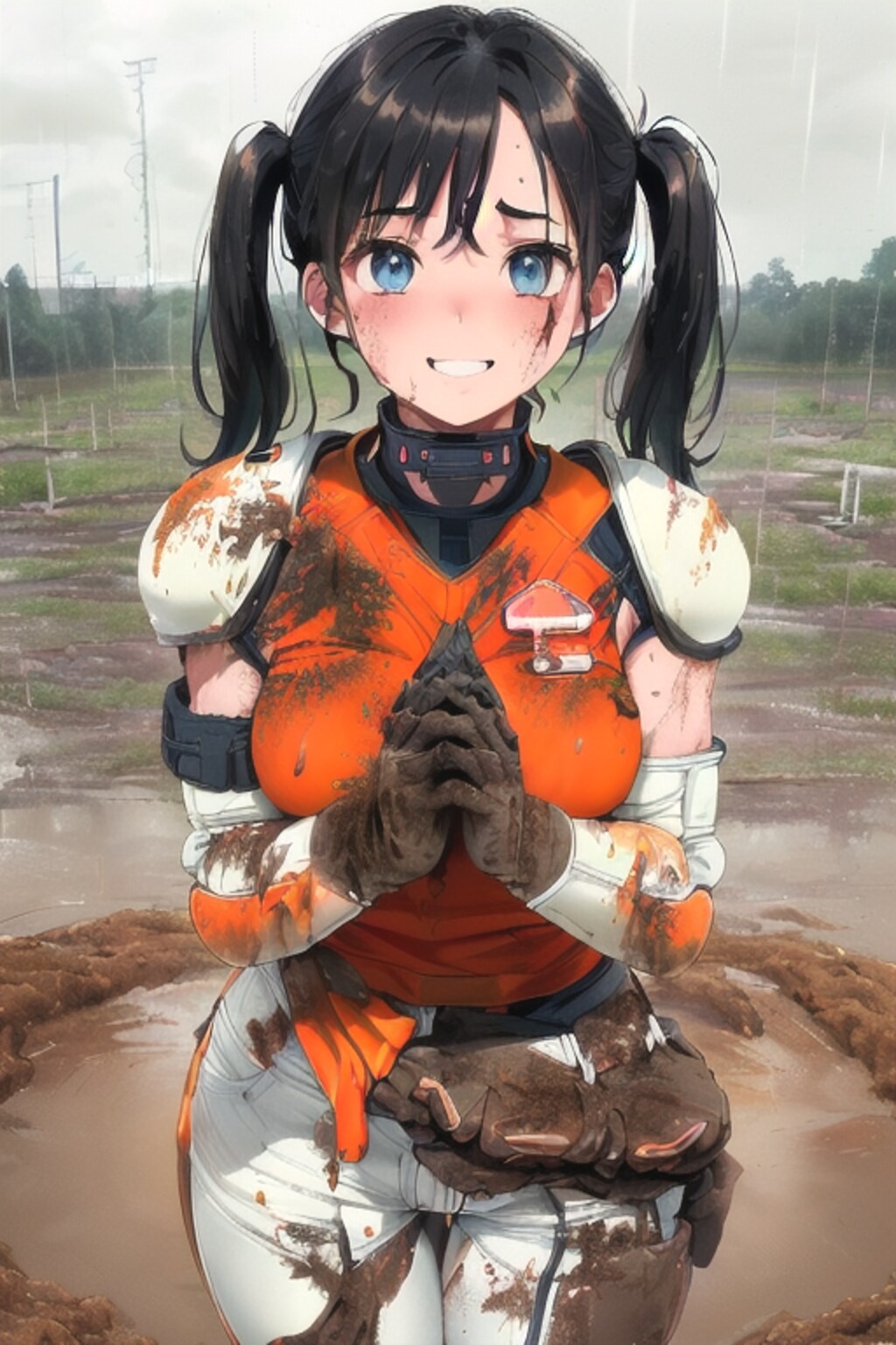 🏈泥まみれの女子アメフト 77