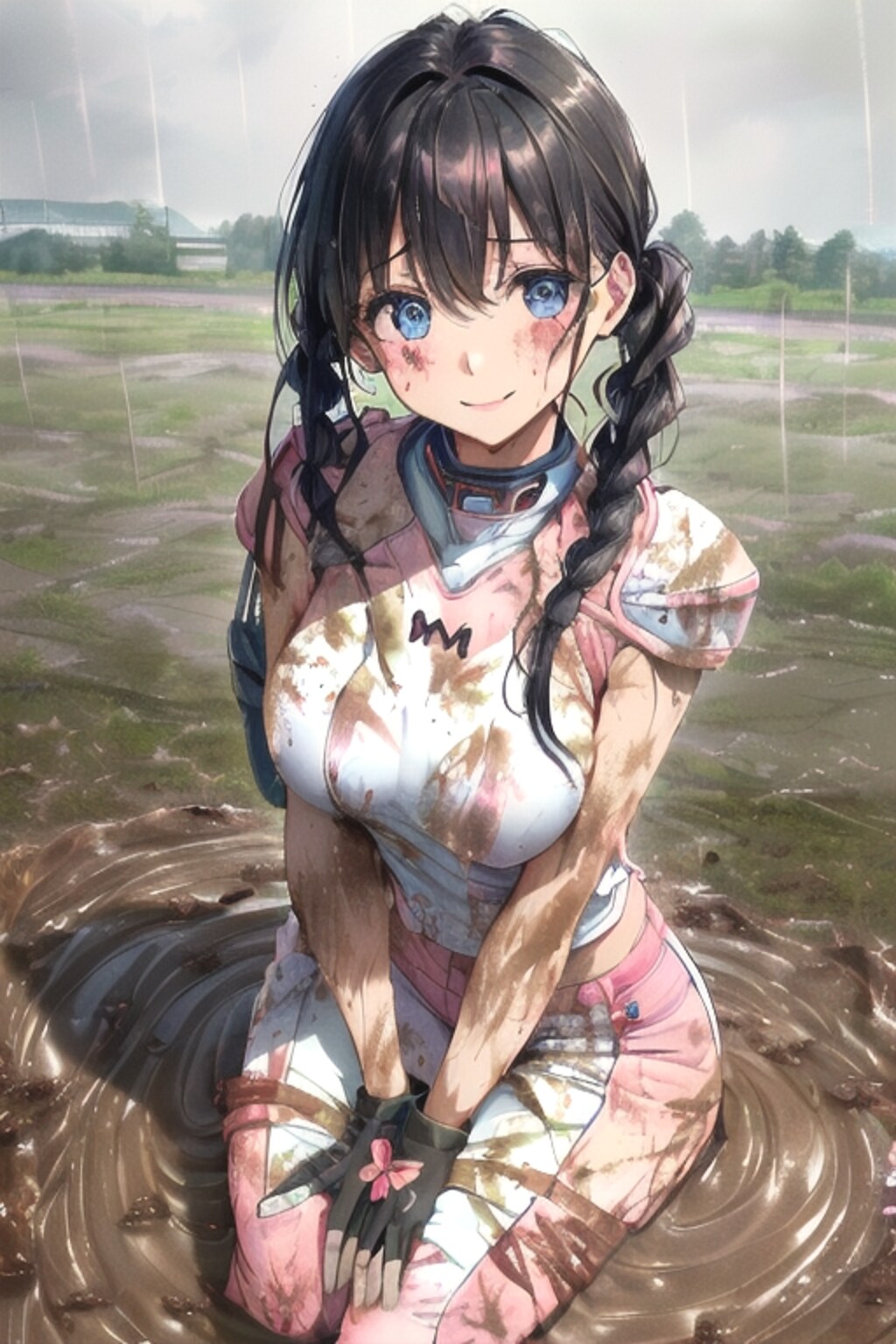 🏈泥まみれの女子アメフト 77