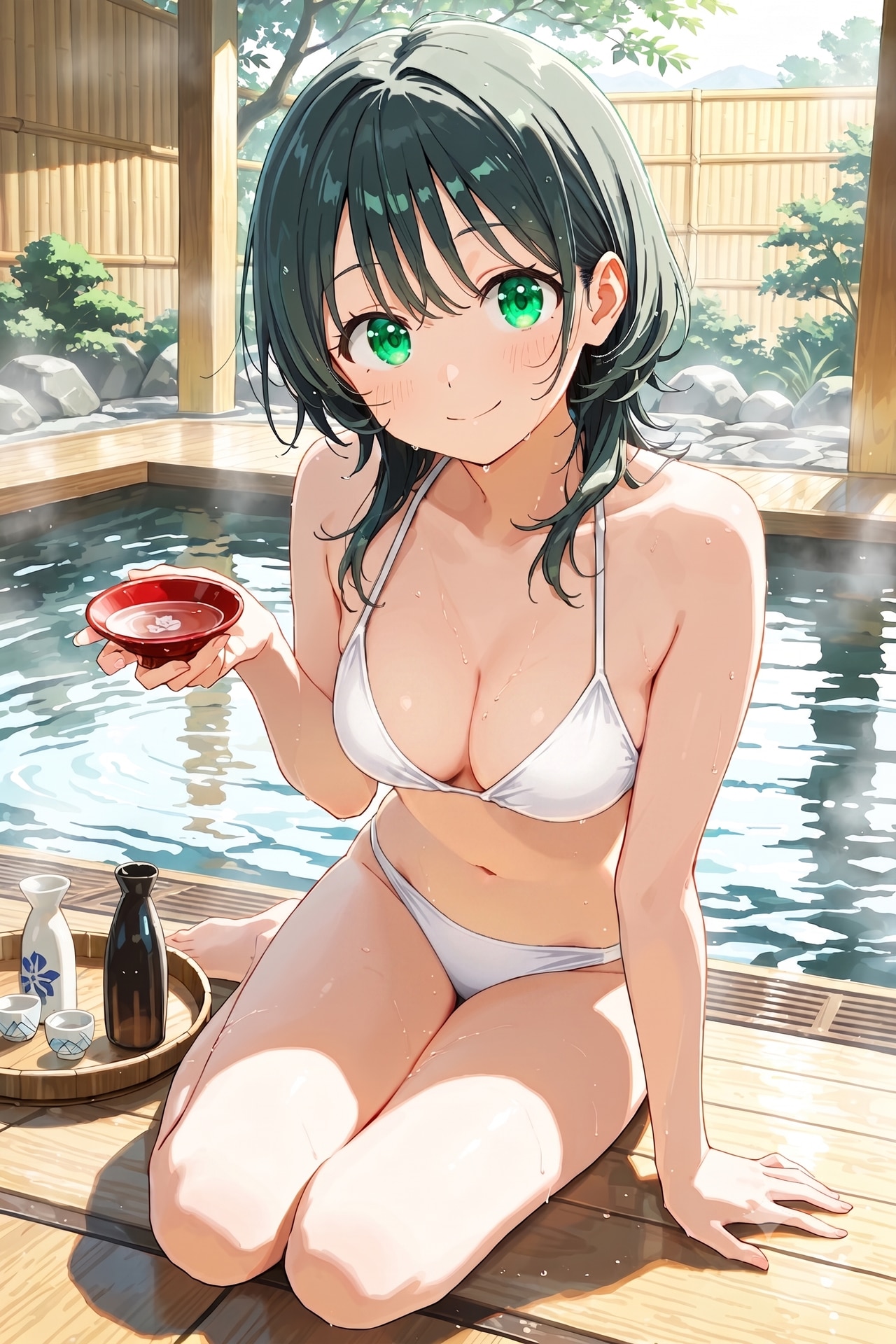 温泉で女の子と日本酒・全年齢版 Z709