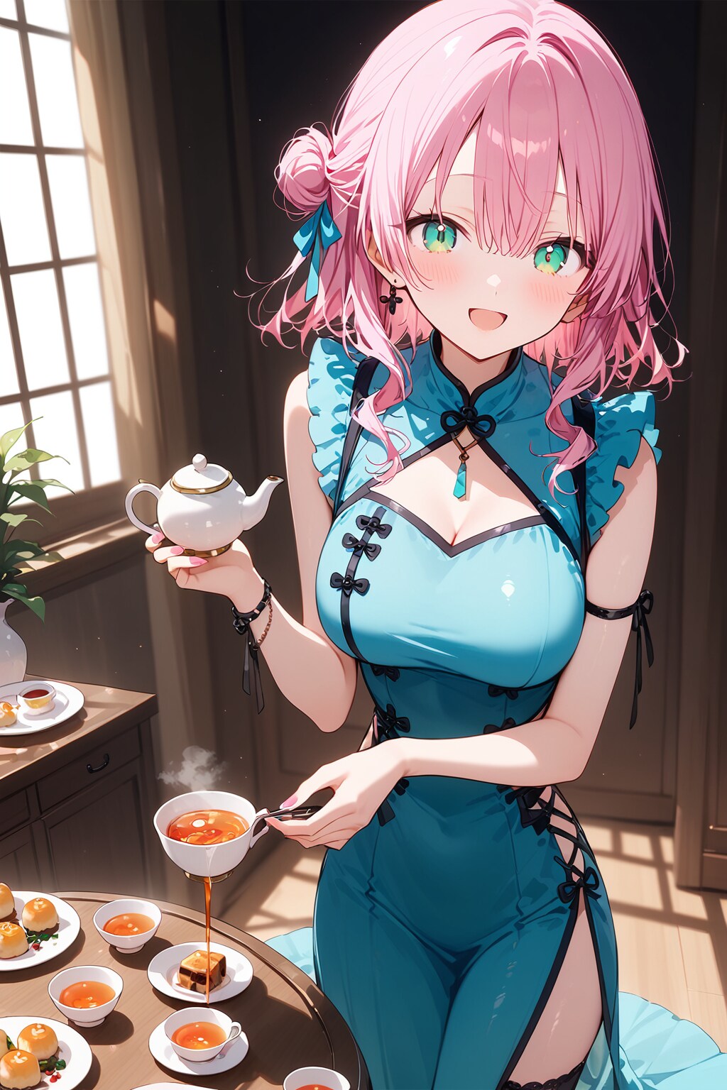 チャイナ店員の李々花 | の人気AIイラスト・グラビア