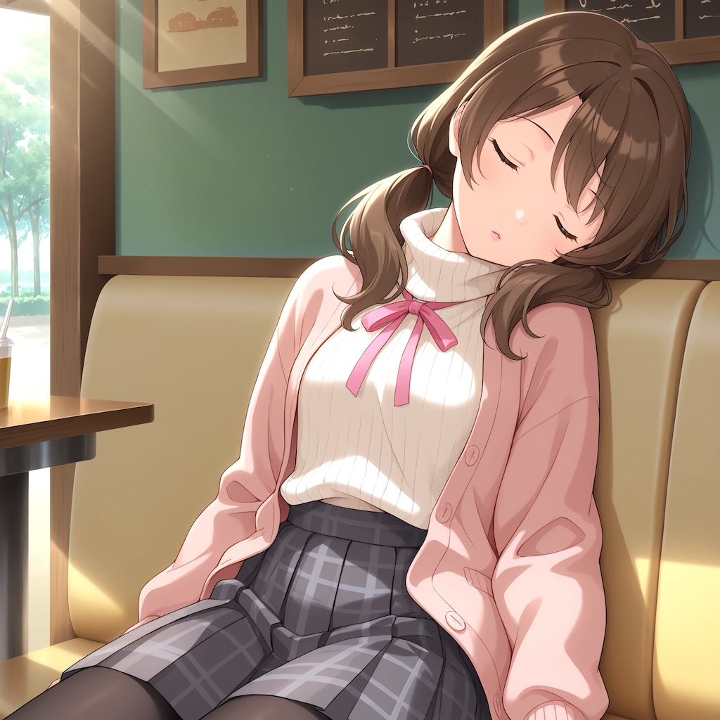 お腹いっぱい！ ふぁ～ …ねむ…