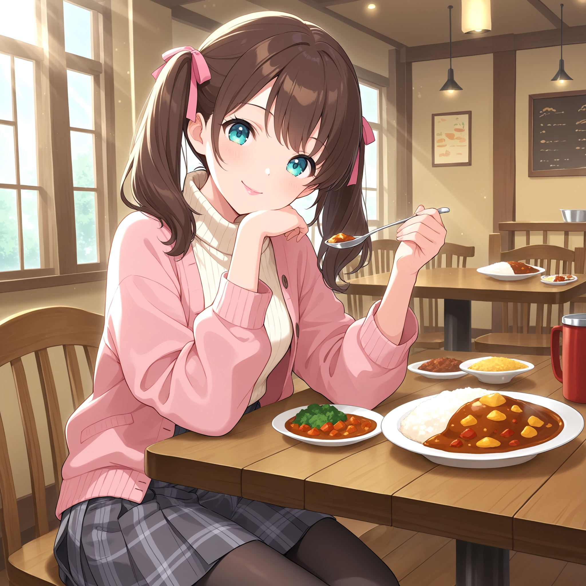 お腹いっぱい！ ふぁ～ …ねむ… | の人気AIイラスト・グラビア