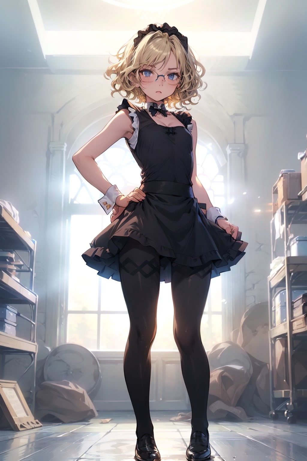 メイドの眼鏡っ娘