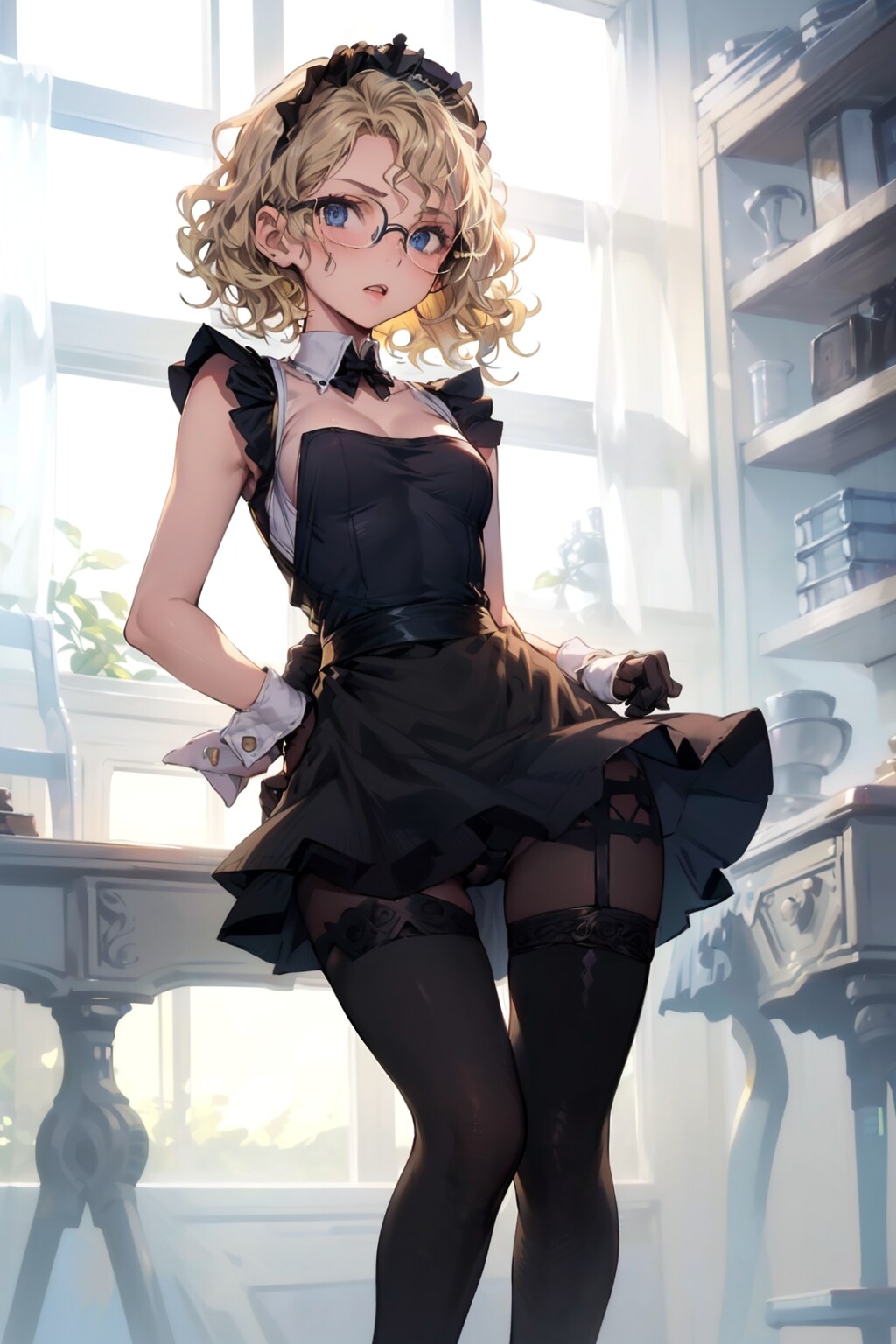 メイドの眼鏡っ娘