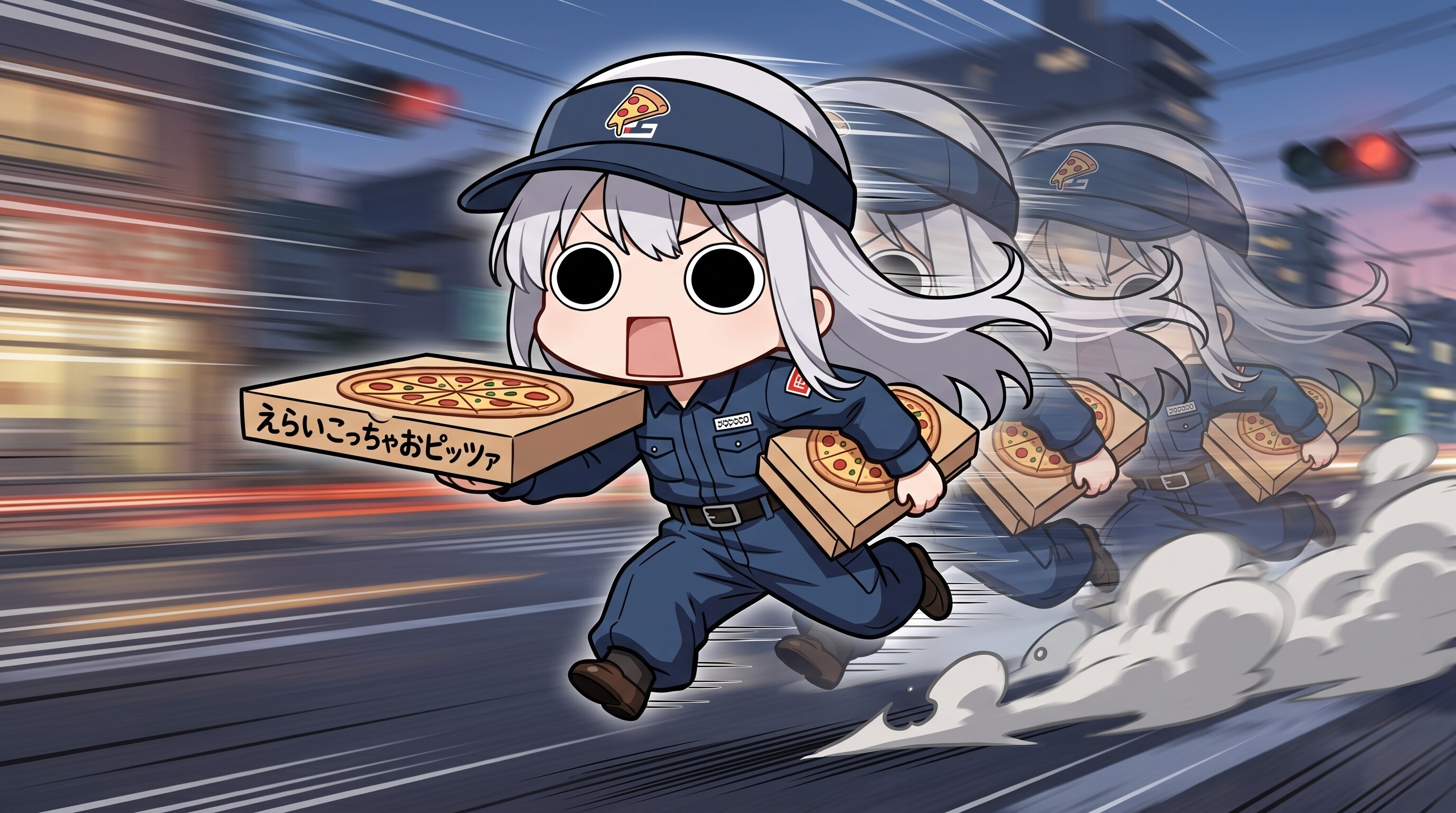 宅配おピッツァ職業体験えらいこっちゃ嬢 | の人気AIイラスト・グラビア