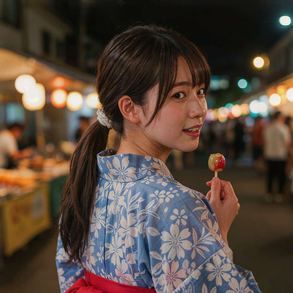 お兄ちゃん、あかりのリンゴ飴、舐める？(実写版)