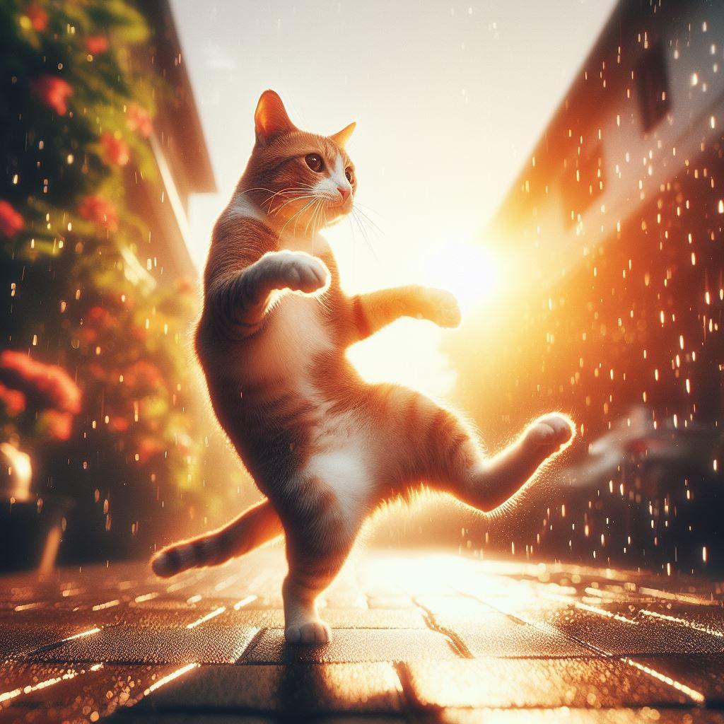 雨上がりのブレイクダンス