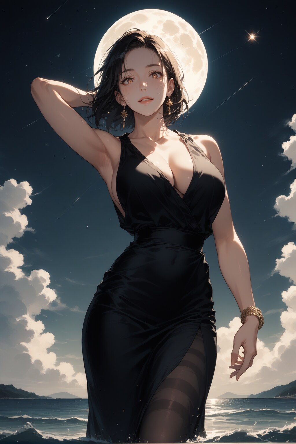 歩き出す月の螺旋を流星だけが空に舞っている