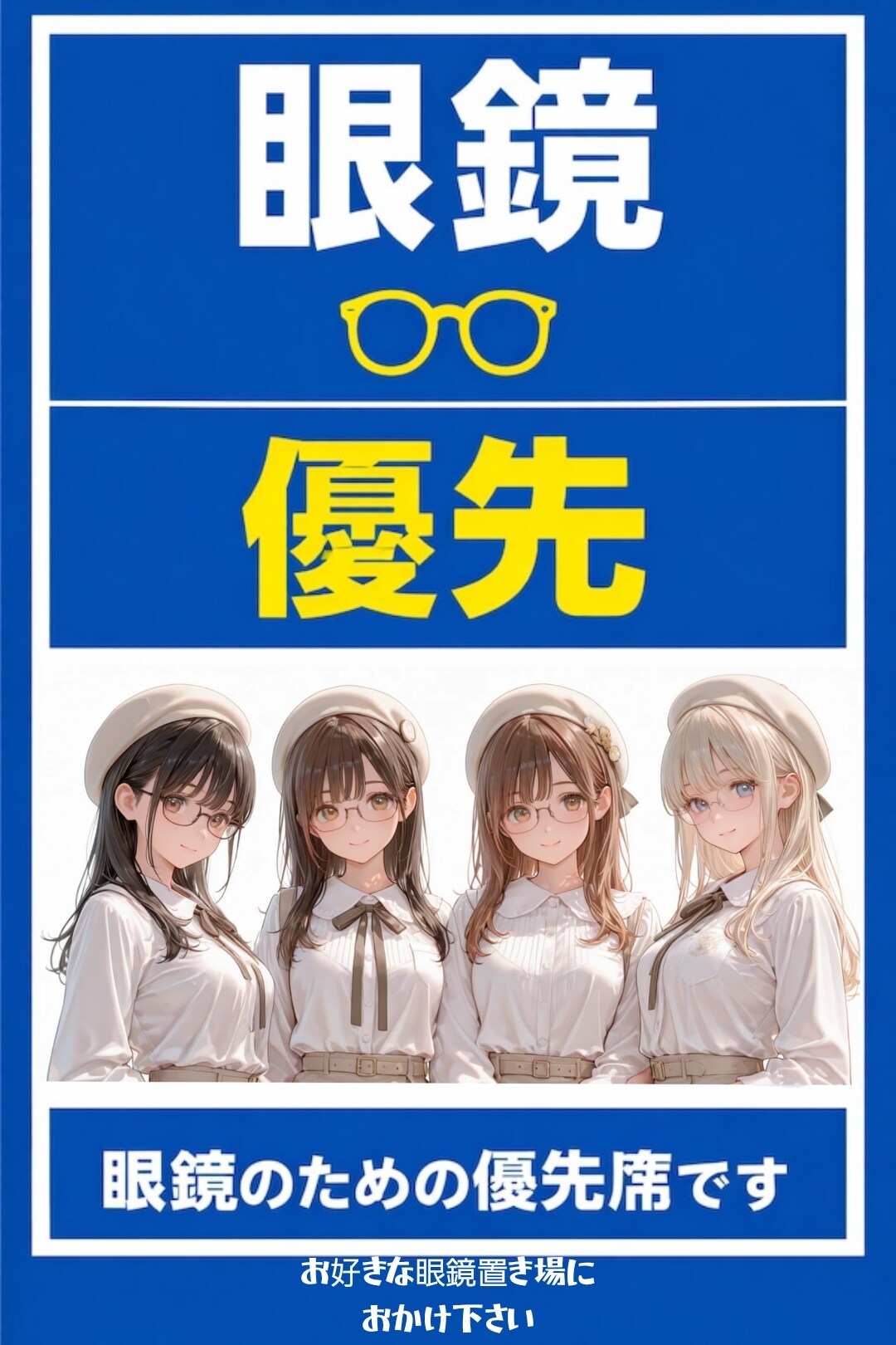 眼鏡優先置き場 | の人気AIイラスト・グラビア