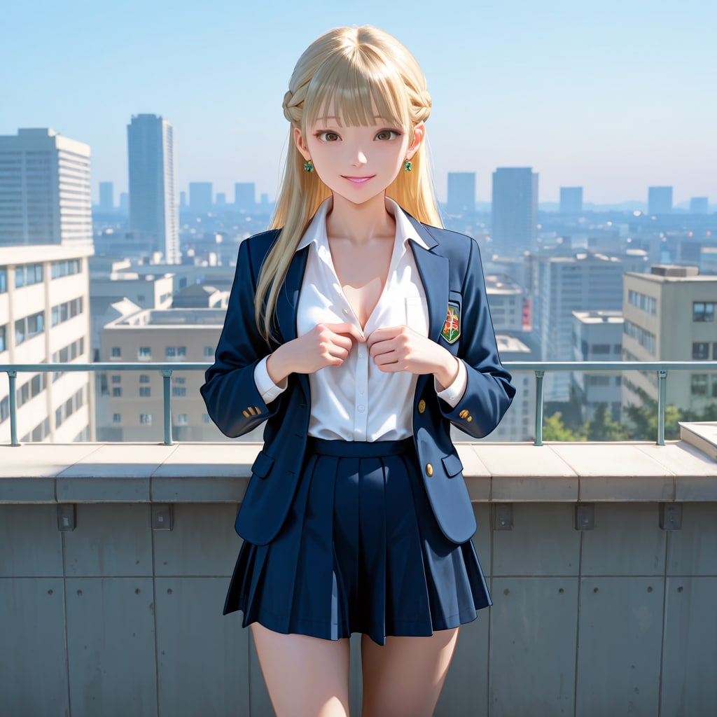 澪奈 school uniform (7)