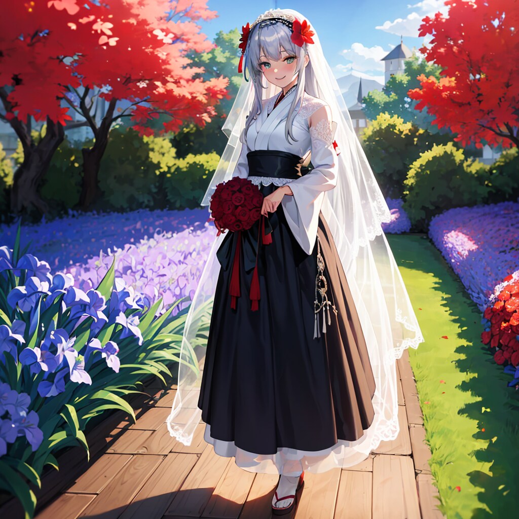 花菖蒲が綺麗に咲いて素敵な庭園ですね。