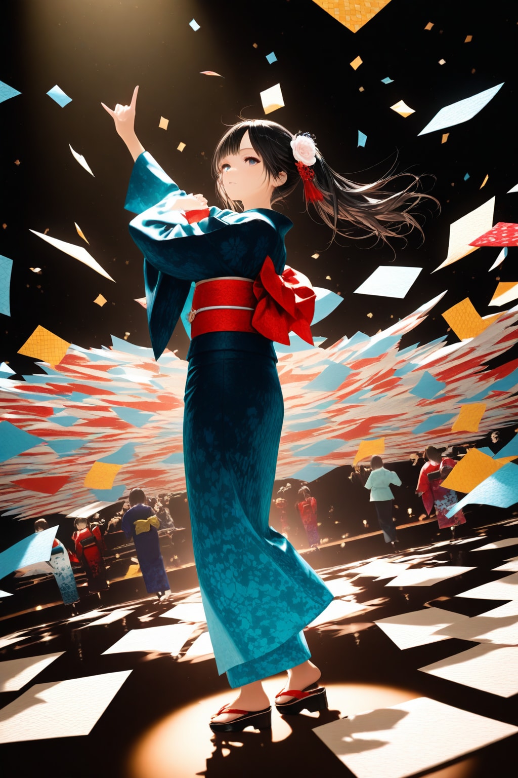 紙の上で踊る人々 | の人気AIイラスト・グラビア