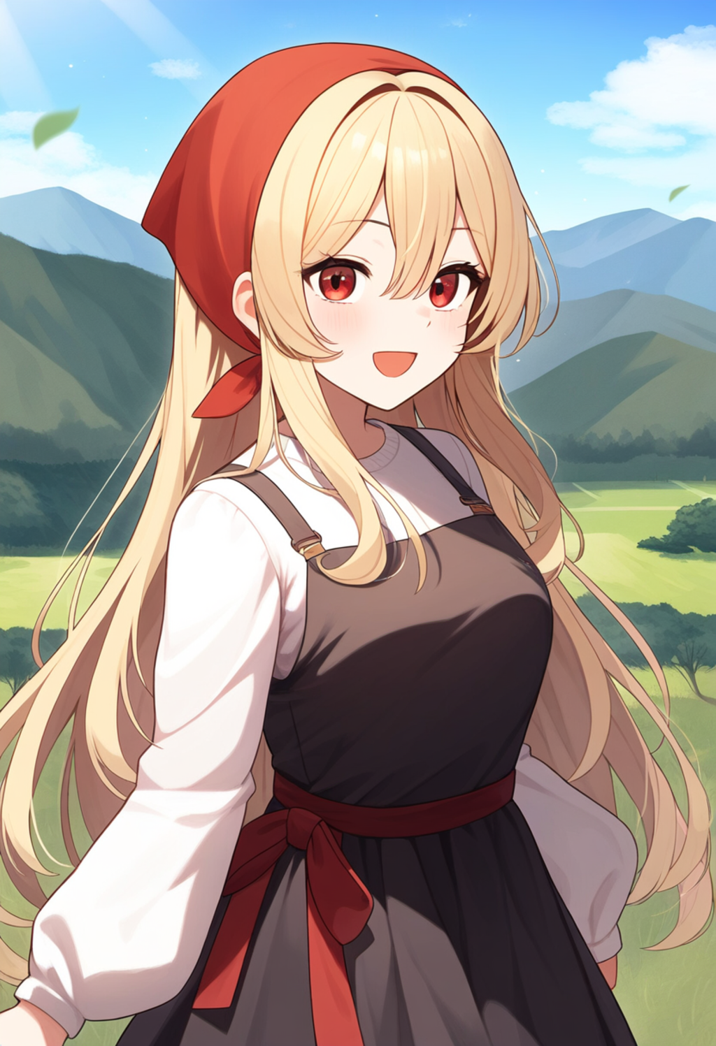 旅のお方ですか？ようこそこの村へ！何もない所ですけどゆっくりしていってください