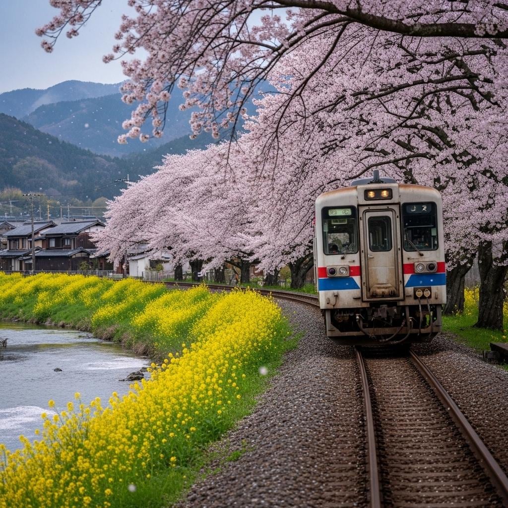 桜咲くローカル線_01