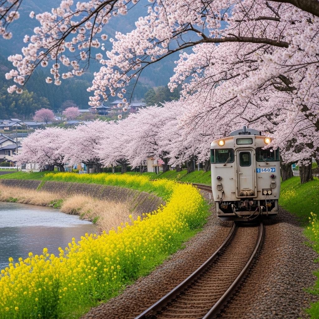 桜咲くローカル線_01