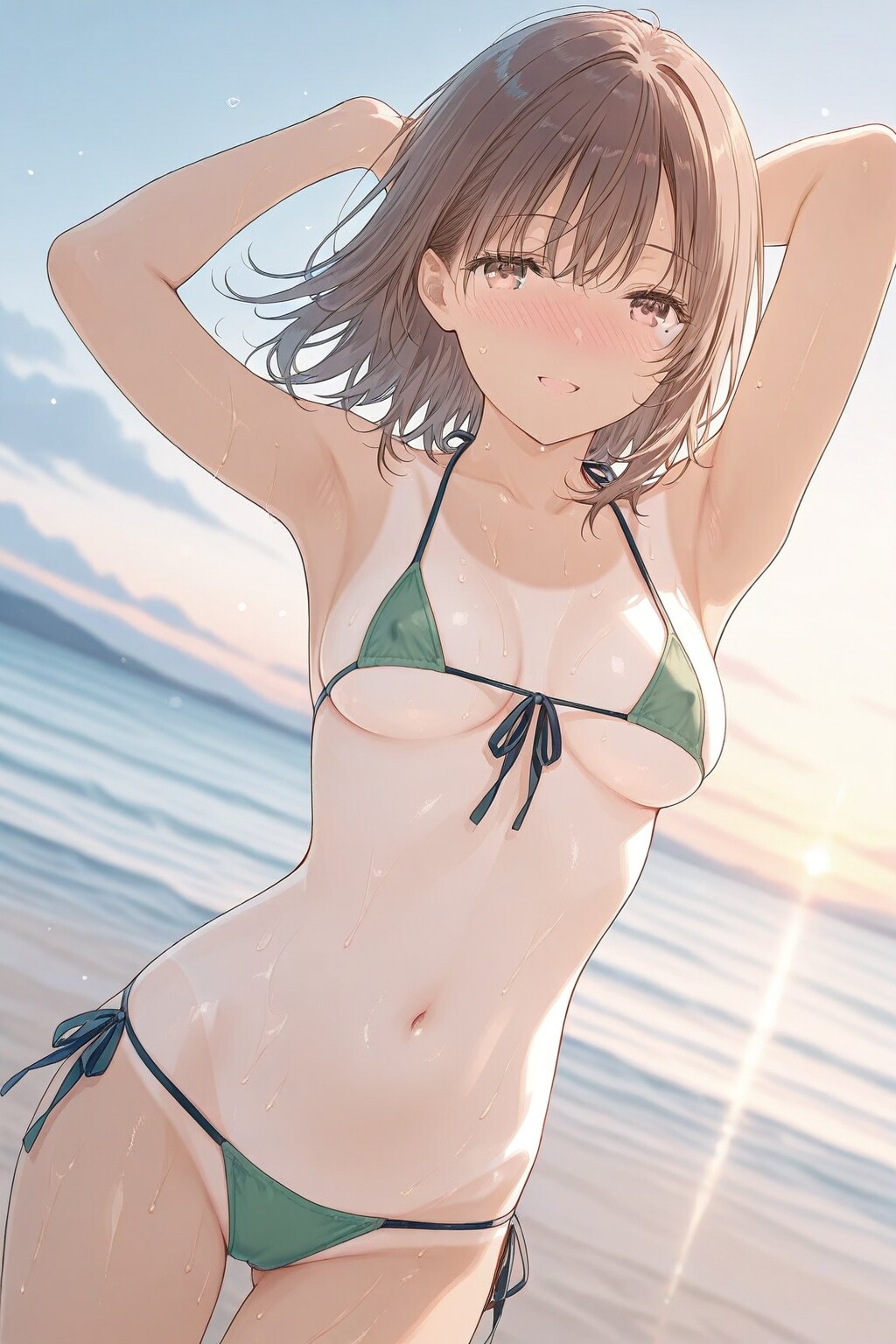うちの子夏希ちゃんの原点を現行のプロンプトでリメイク！(R-15)