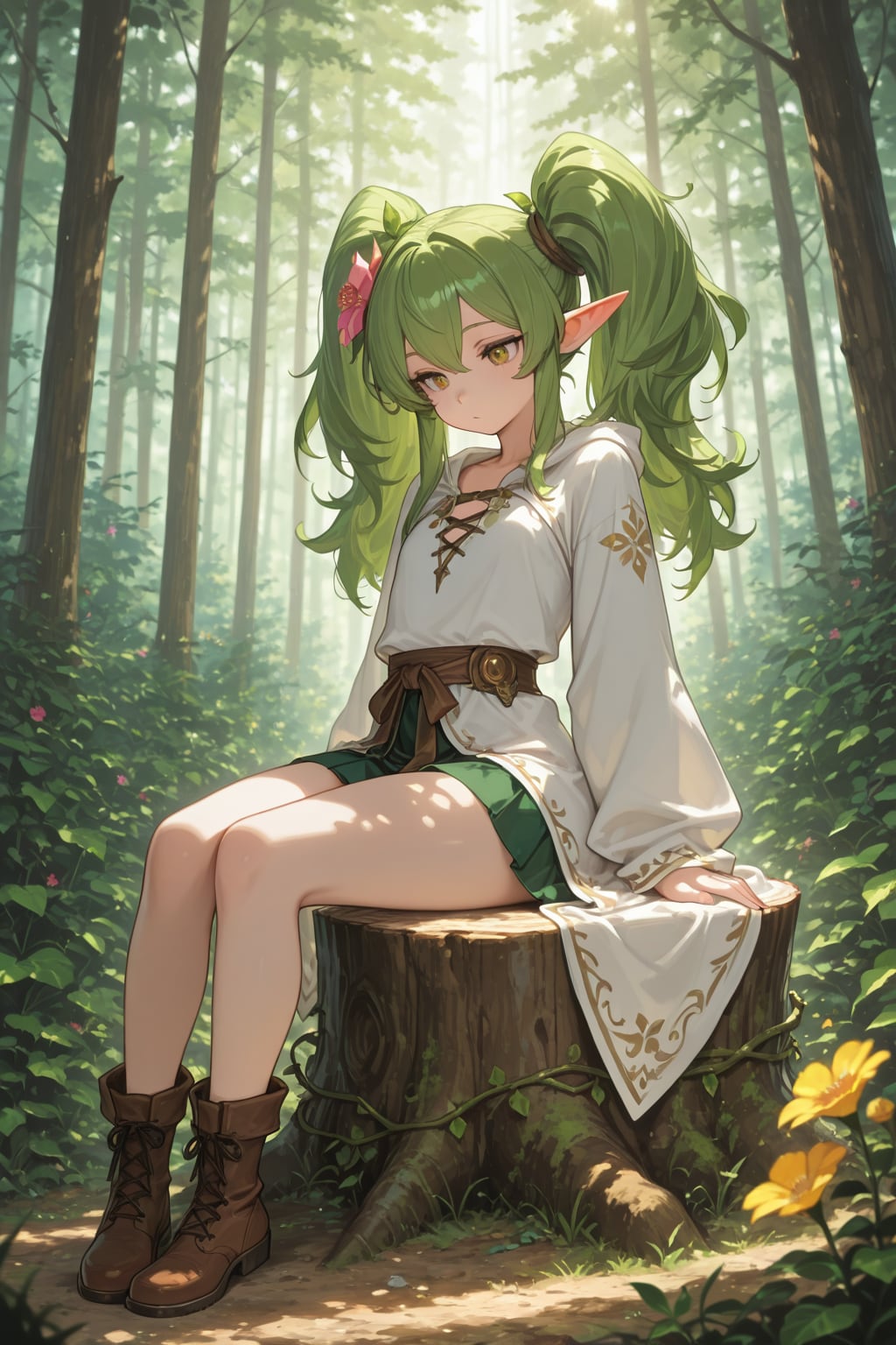 異世界での出会い　森で佇むドライアド 2