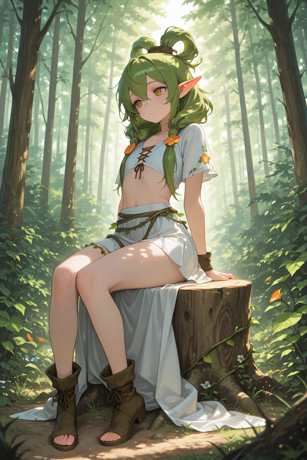 異世界での出会い　森で佇むドライアド 2