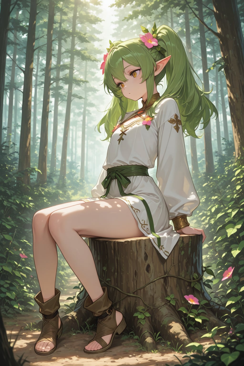 異世界での出会い　森で佇むドライアド 2