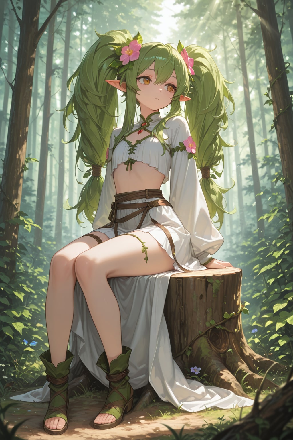 異世界での出会い　森で佇むドライアド 2 | の人気AIイラスト・グラビア