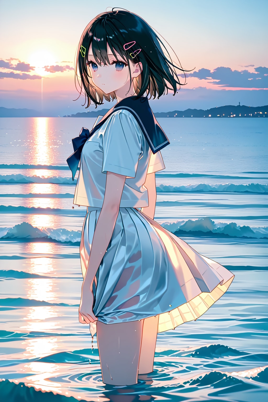 セーラー服と砂浜(LILAC)(49)