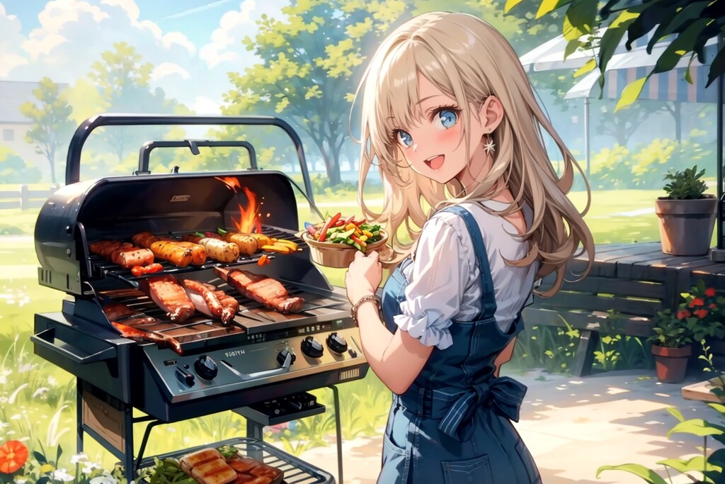 お肉の前に野菜も食べなさいね