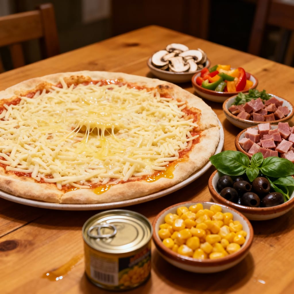 好きなものを乗せて焼いてね