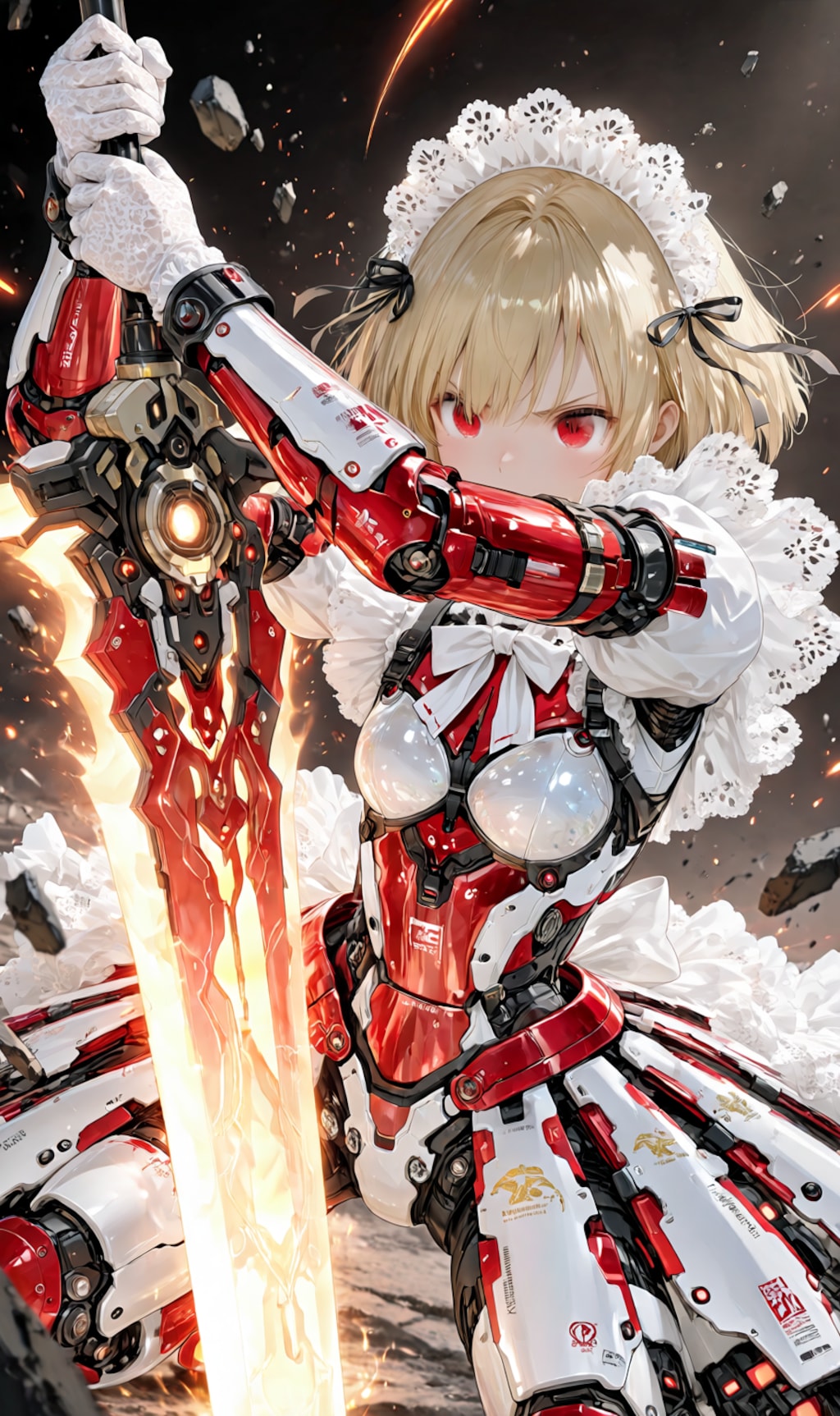 Armored Maid candy-red