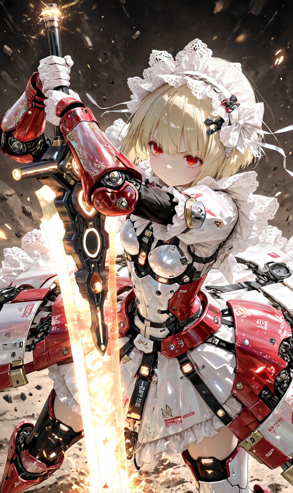 Armored Maid candy-red