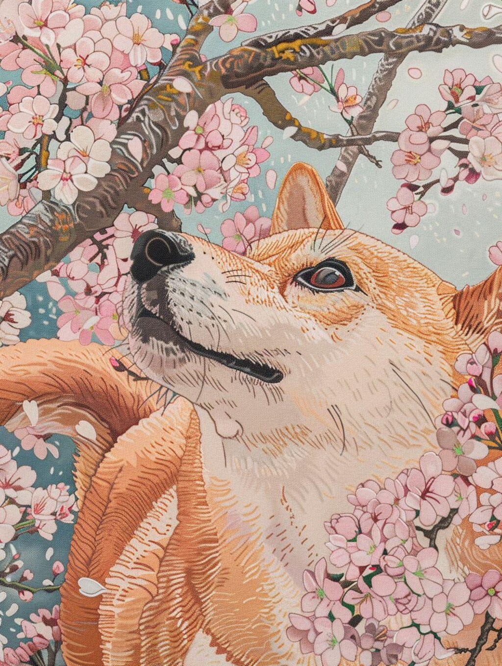 Midjourneyさん、Mame-Shibaで柴犬