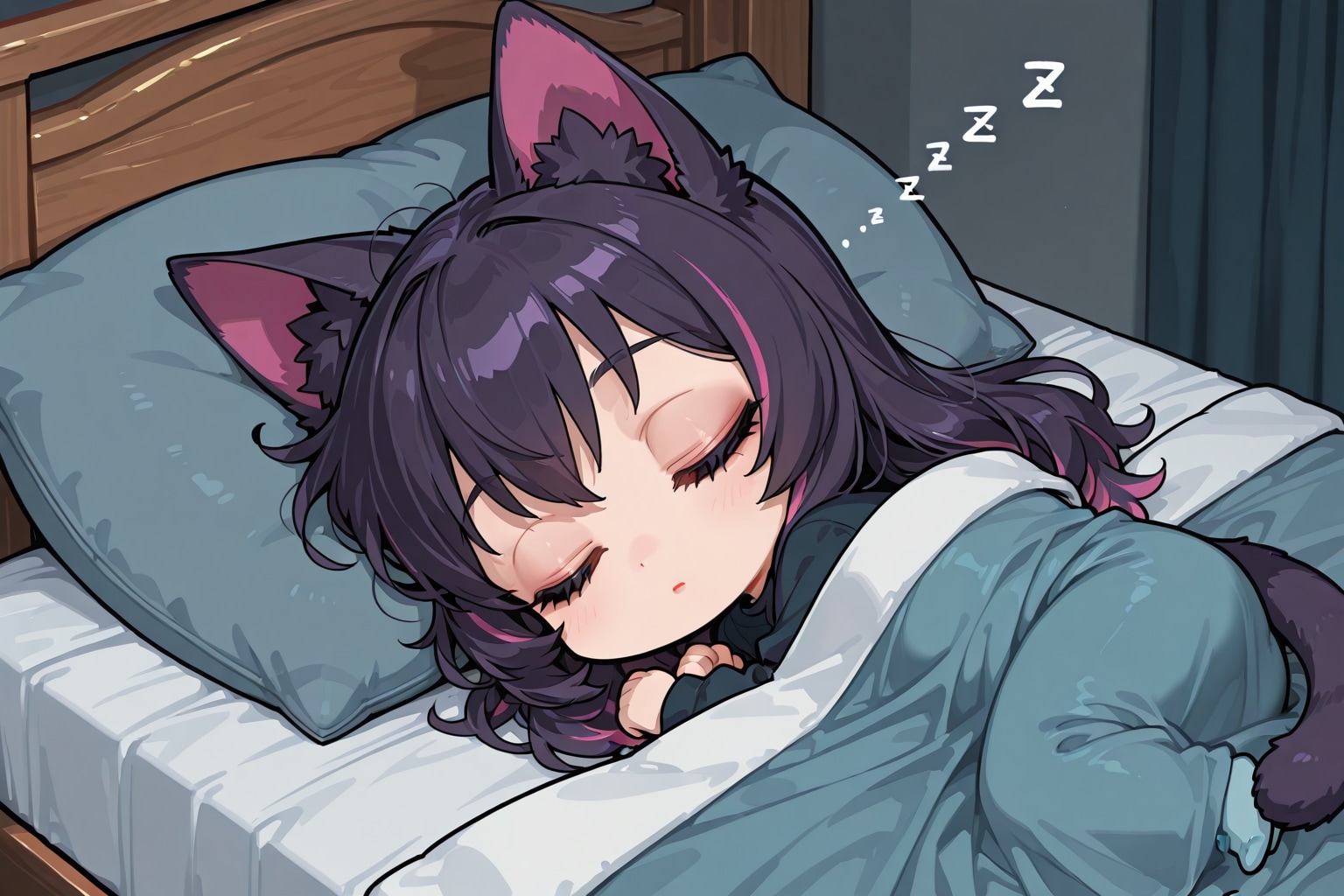 猫が寝転んでそのまま寝てしまう | の人気AIイラスト・グラビア