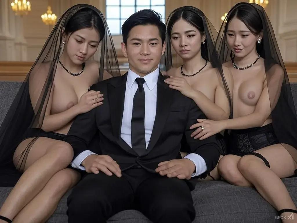 一夫多妻婚　未亡人１