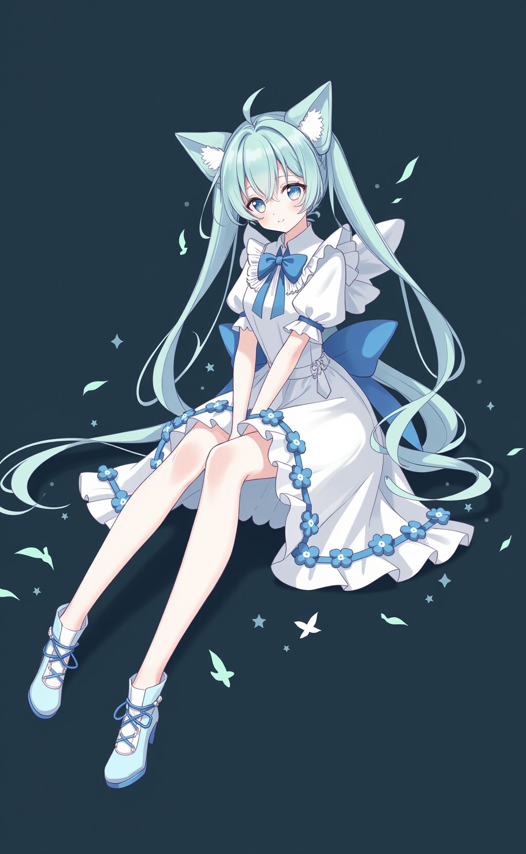 碧海の猫耳姫 | の人気AIイラスト・グラビア