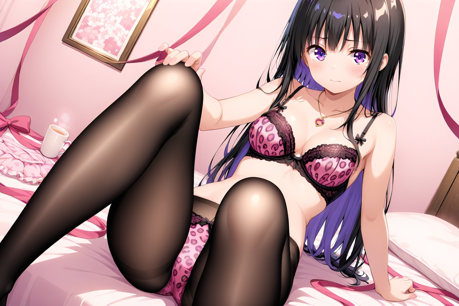 黒ストヒョウ柄ぶらぱん