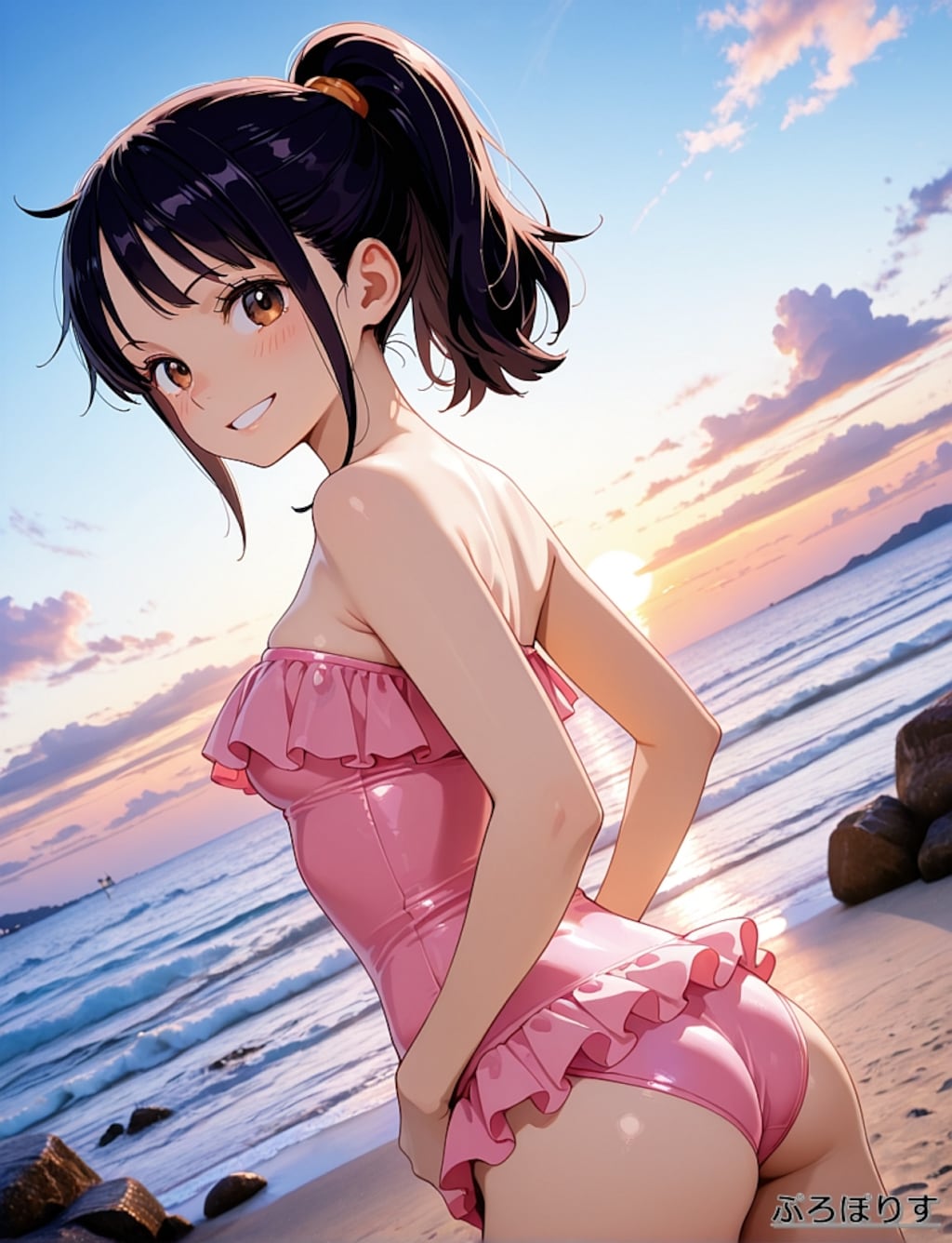 夕暮れ