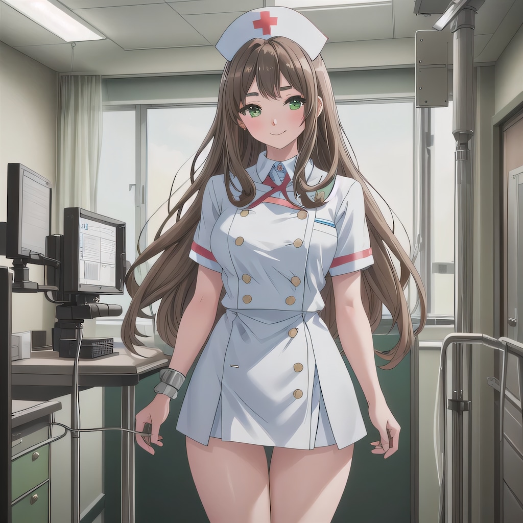 茶髪ロングで白衣の少女５