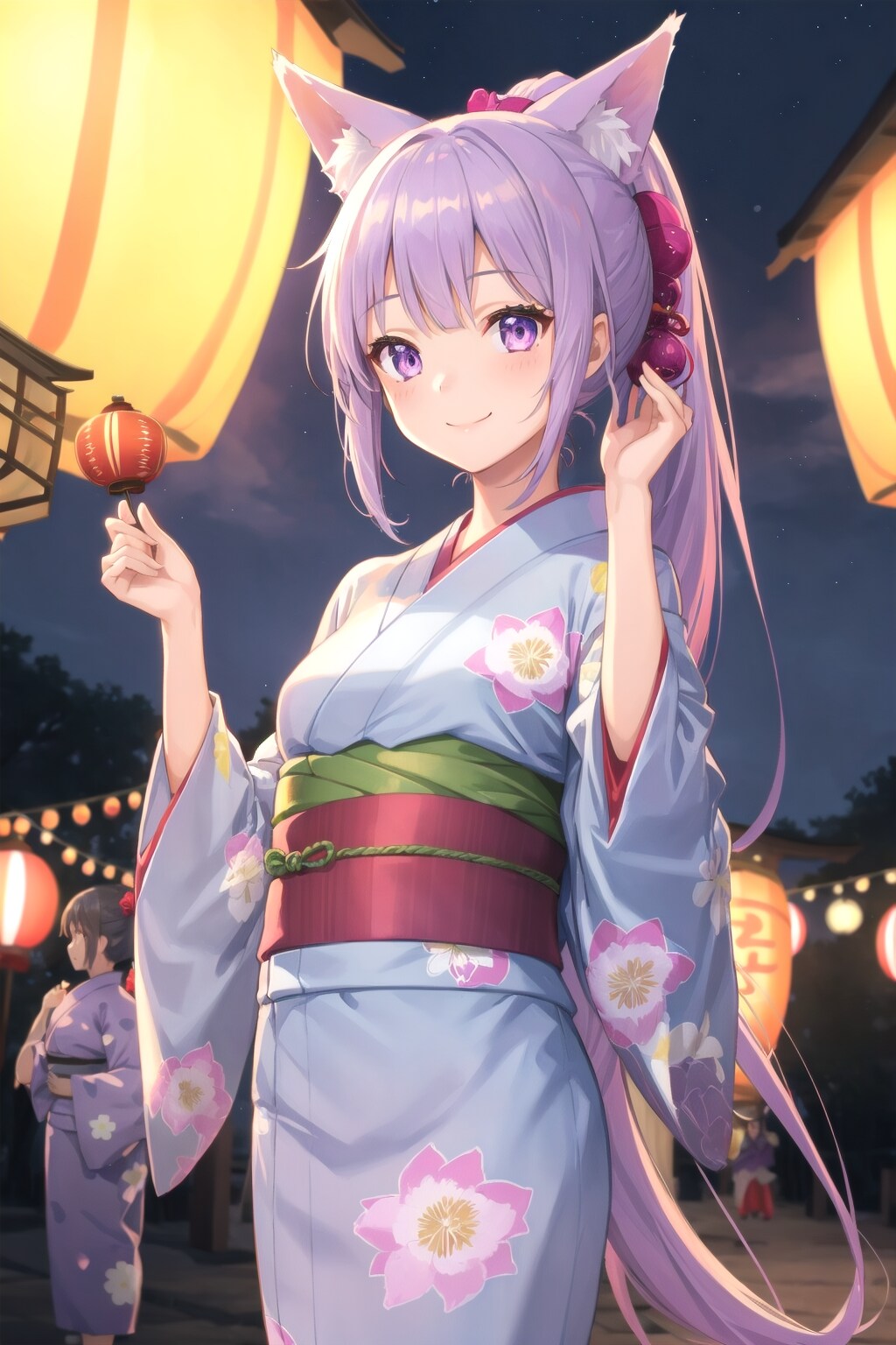 夏祭りと狐娘 | の人気AIイラスト・グラビア