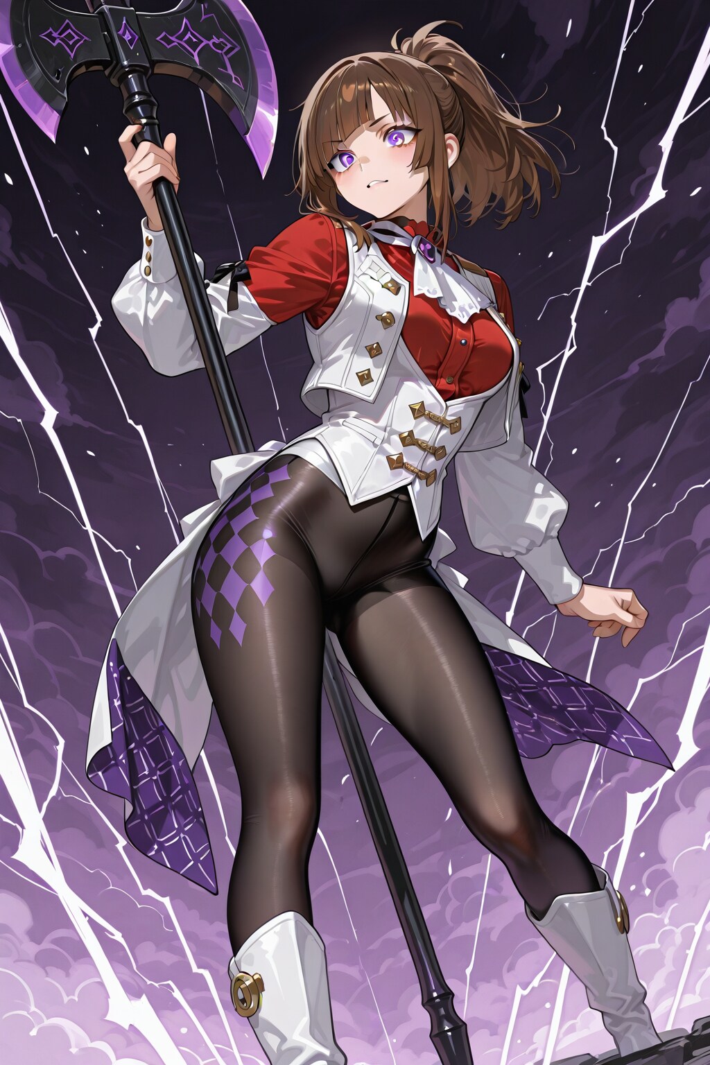 雷鳴と戦斧の女戦士