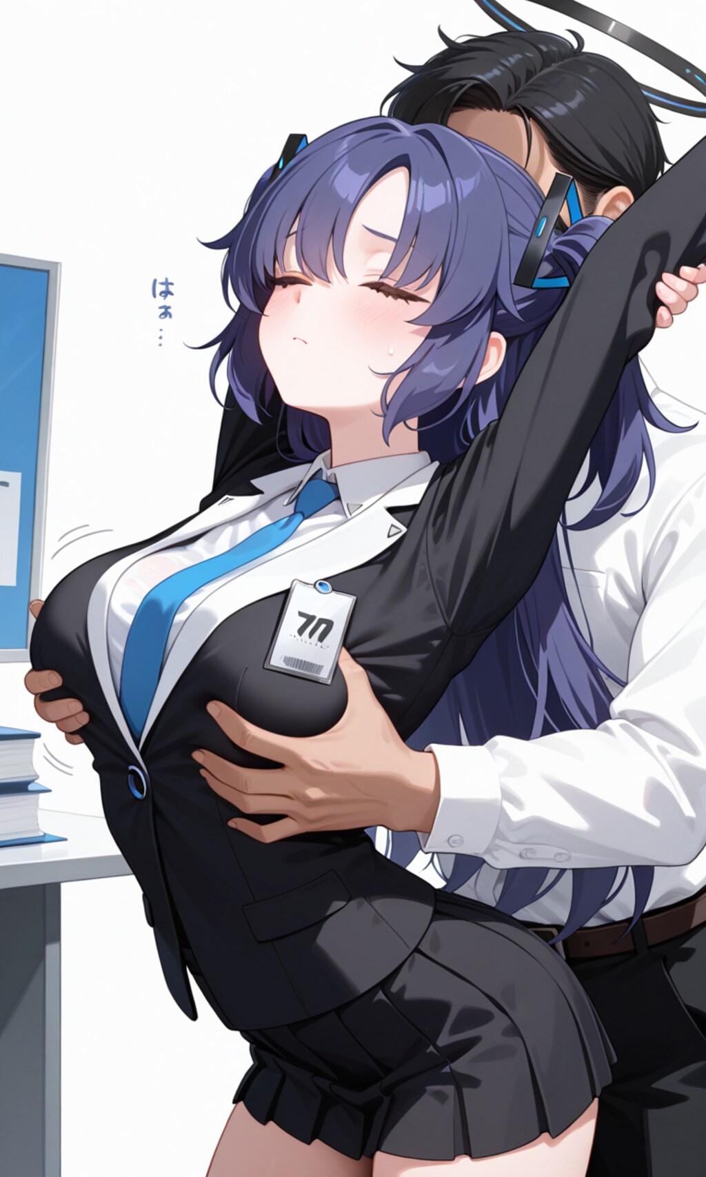 ストレッチしてたら後ろから魔の手が…